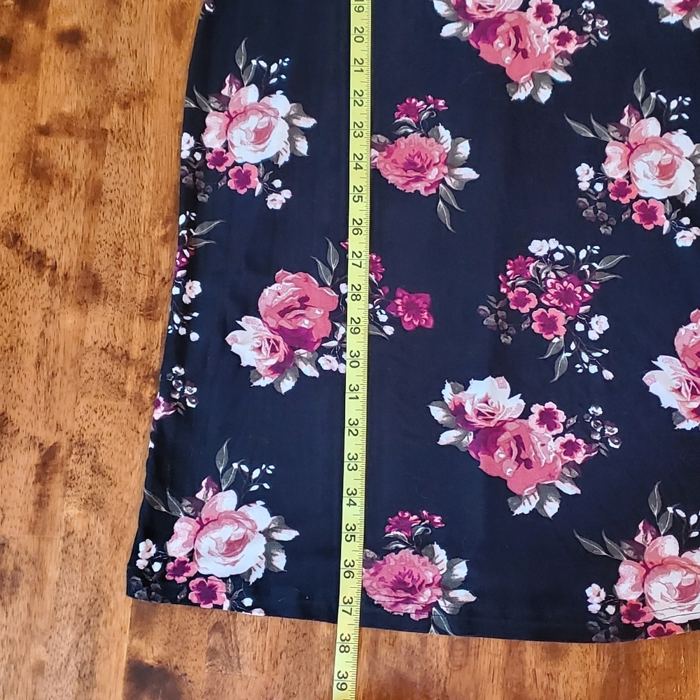 NWT - J for Justify | Bodycon Black Floral Dress Size XL - Picture 7 of 8